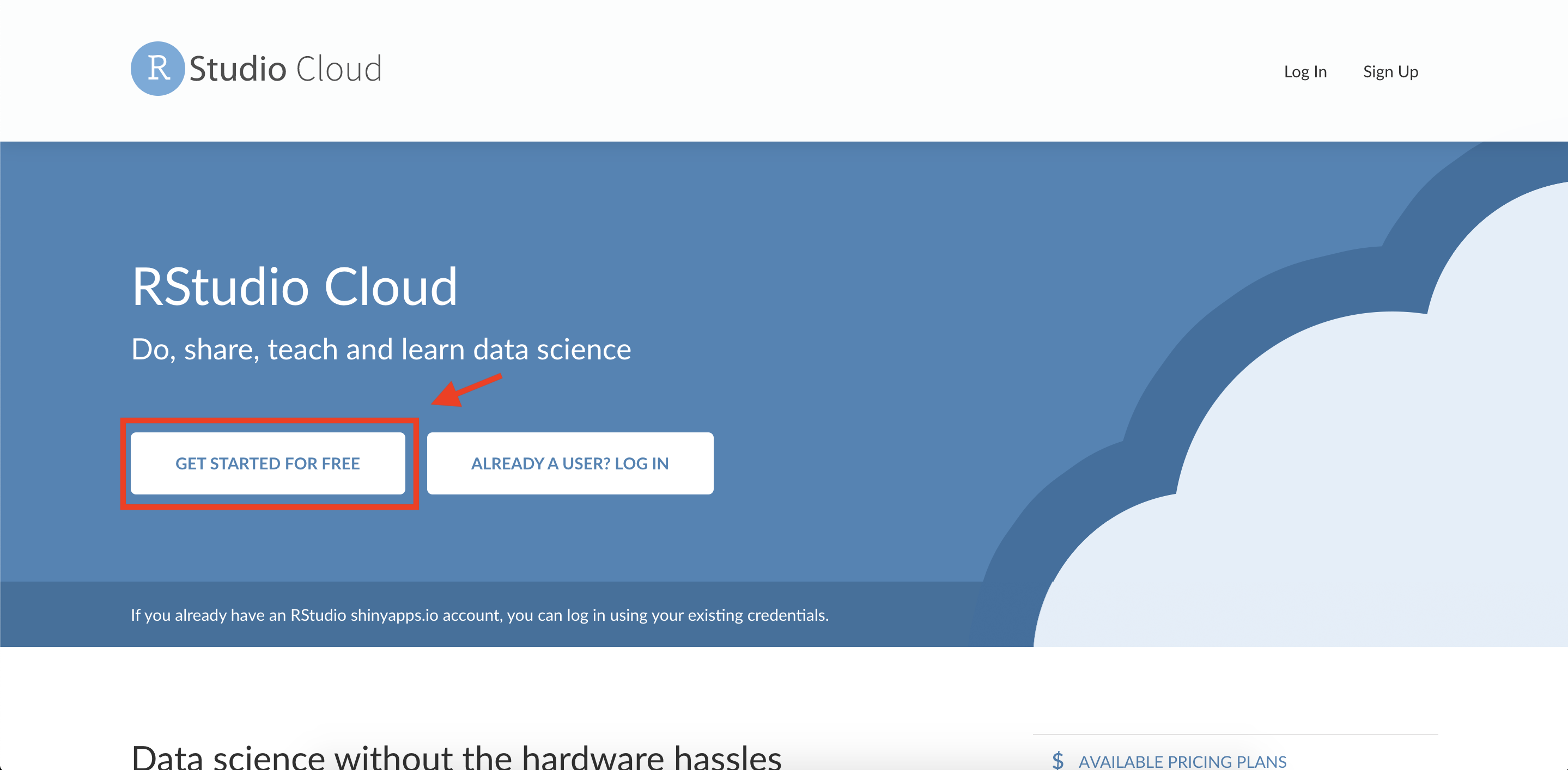 rstudio cloud pricing